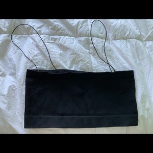 Out from under bra/cropped tank